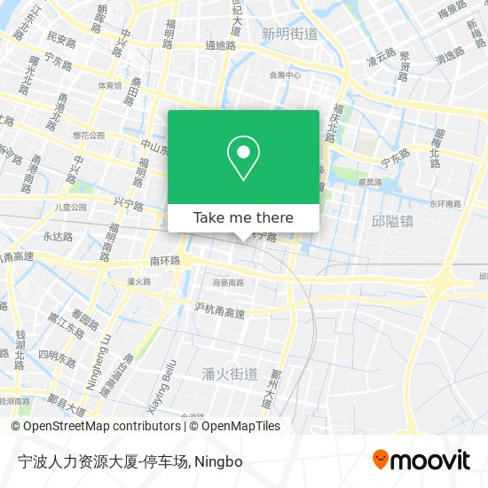 宁波人力资源大厦-停车场 map
