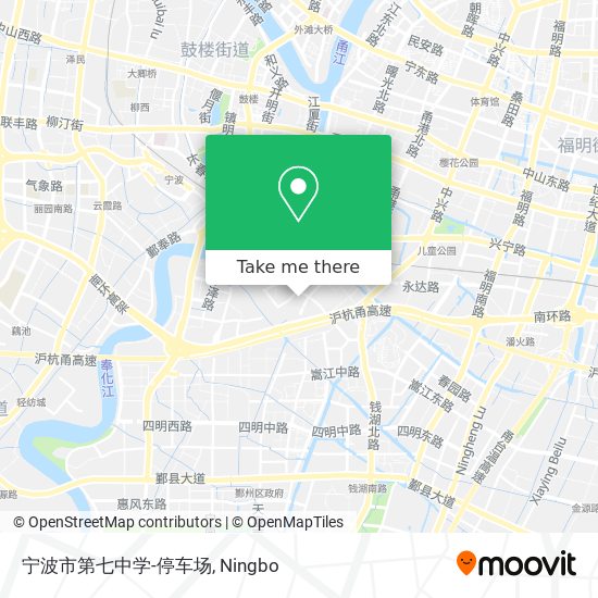 宁波市第七中学-停车场 map
