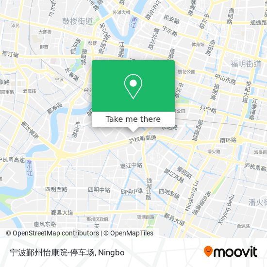 宁波鄞州怡康院-停车场 map