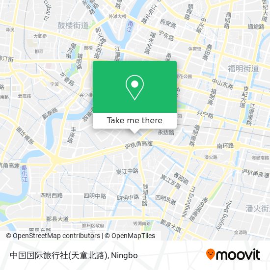 中国国际旅行社(天童北路) map