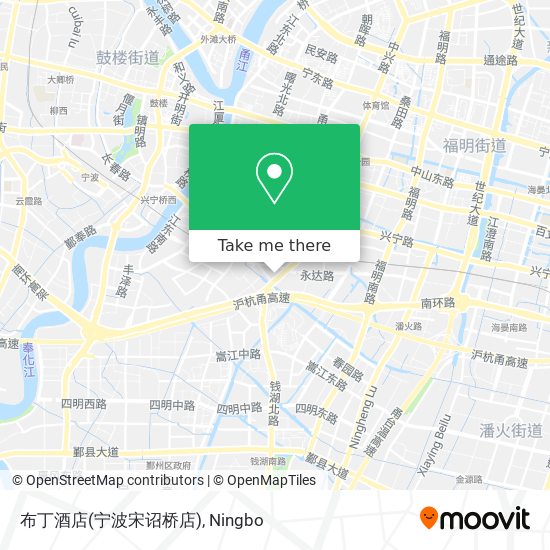 布丁酒店(宁波宋诏桥店) map