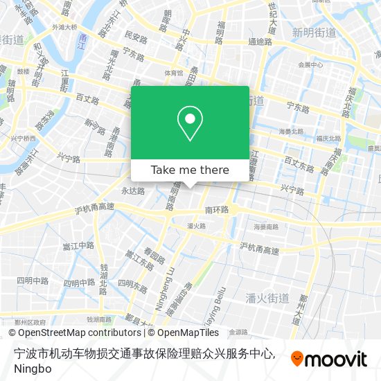 宁波市机动车物损交通事故保险理赔众兴服务中心 map