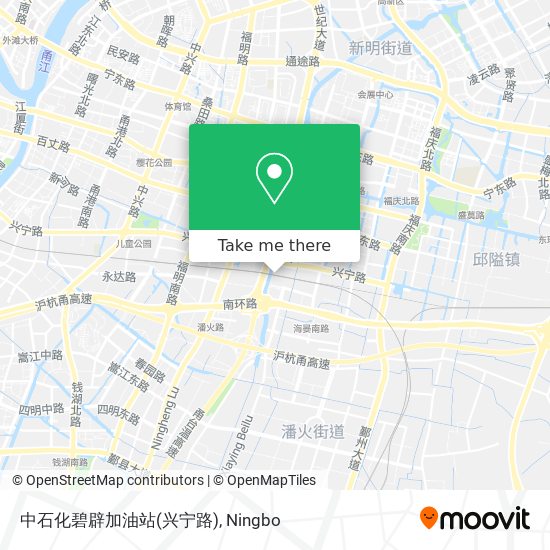 中石化碧辟加油站(兴宁路) map