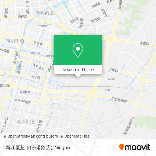 新江厦超市(东港路店) map