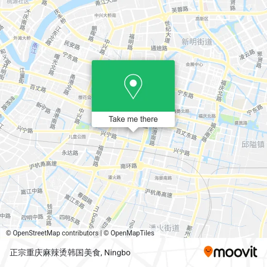正宗重庆麻辣烫韩国美食 map