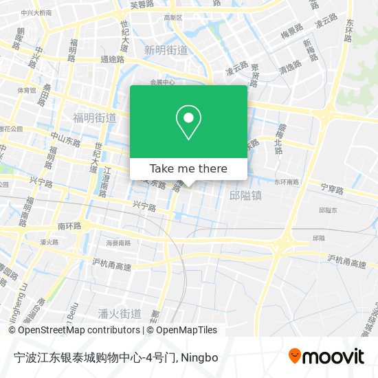 宁波江东银泰城购物中心-4号门 map