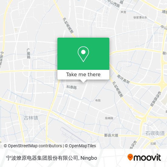 宁波燎原电器集团股份有限公司 map