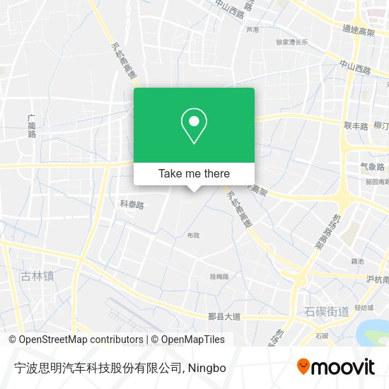 宁波思明汽车科技股份有限公司 map