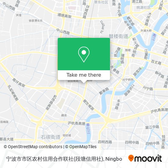 宁波市市区农村信用合作联社(段塘信用社) map