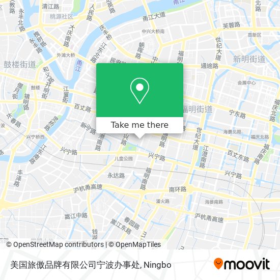 美国旅傲品牌有限公司宁波办事处 map
