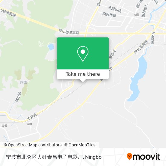 宁波市北仑区大矸泰昌电子电器厂 map