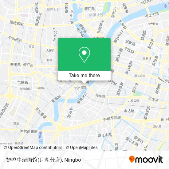 鹤鸣牛杂面馆(月湖分店) map