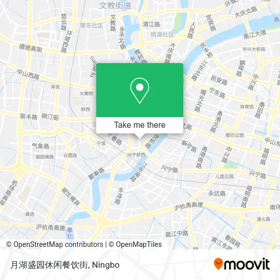 月湖盛园休闲餐饮街 map