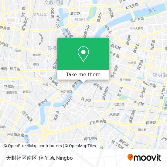 天封社区南区-停车场 map