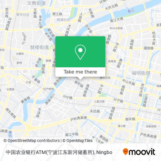 中国农业银行ATM(宁波江东新河储蓄所) map