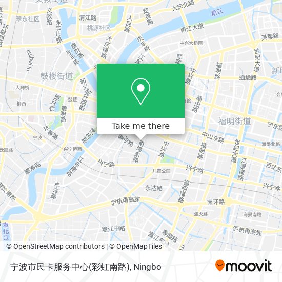 宁波市民卡服务中心(彩虹南路) map