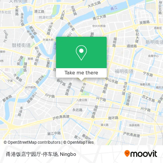 甬港饭店宁园厅-停车场 map