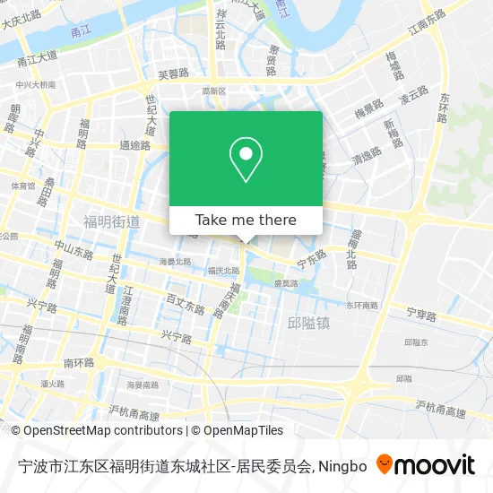 宁波市江东区福明街道东城社区-居民委员会 map