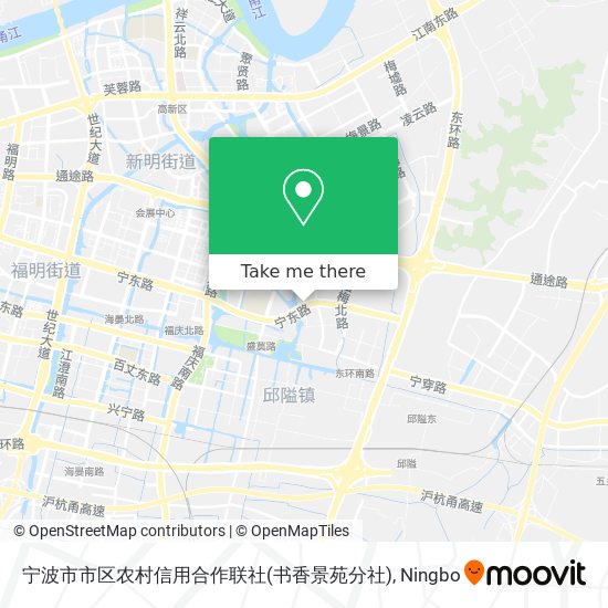 宁波市市区农村信用合作联社(书香景苑分社) map