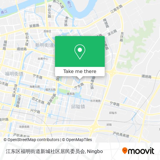 江东区福明街道新城社区居民委员会 map