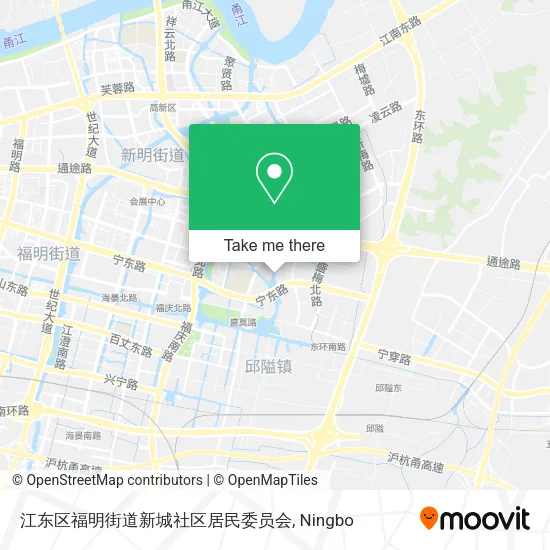江东区福明街道新城社区居民委员会 map