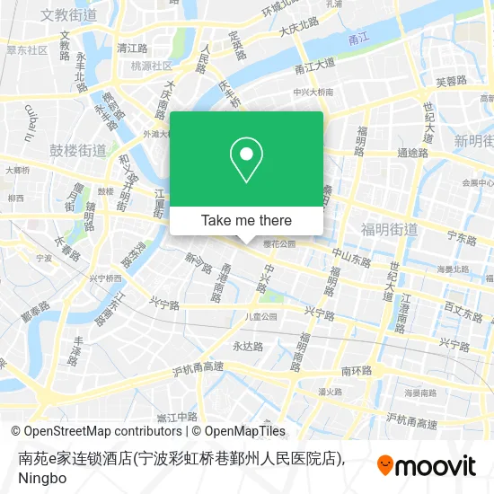 南苑e家连锁酒店(宁波彩虹桥巷鄞州人民医院店) map