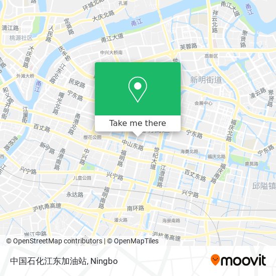 中国石化江东加油站 map