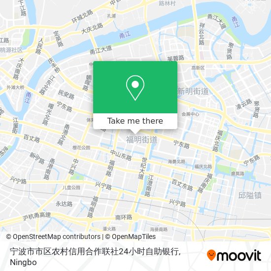 宁波市市区农村信用合作联社24小时自助银行 map