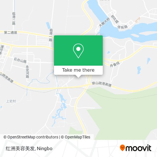 红洲美容美发 map