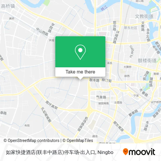 如家快捷酒店(联丰中路店)停车场-出入口 map