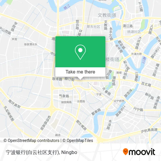宁波银行(白云社区支行) map