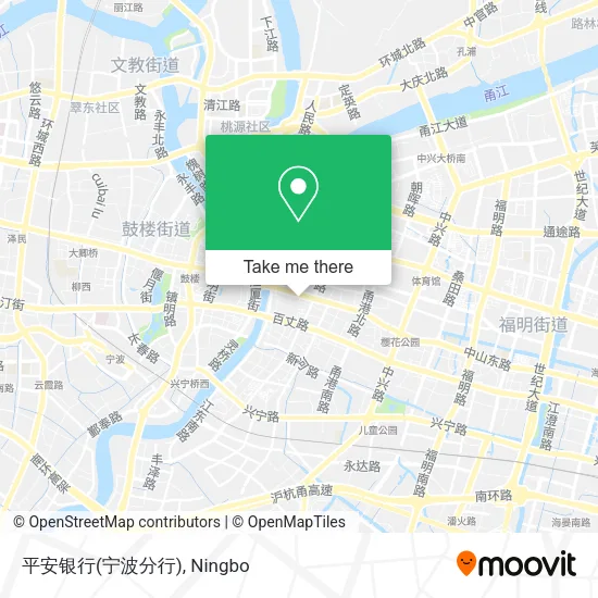 平安银行(宁波分行) map