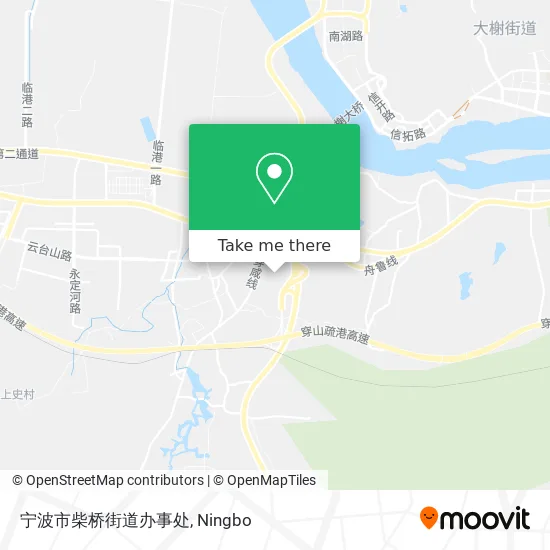 宁波市柴桥街道办事处 map