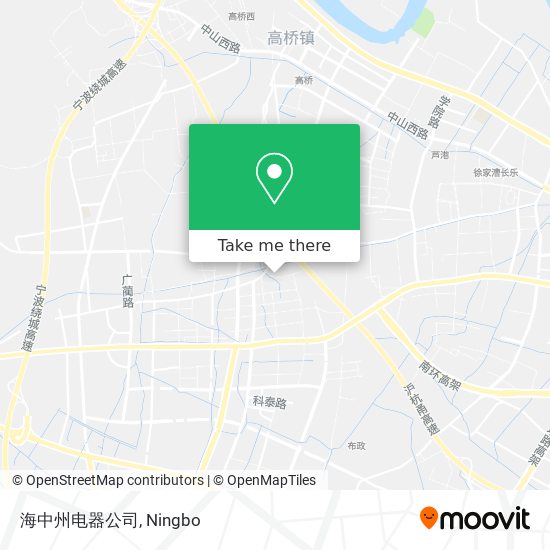 海中州电器公司 map