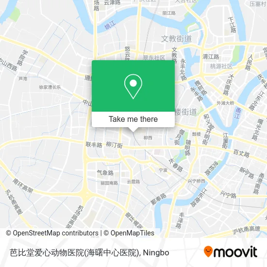 芭比堂爱心动物医院(海曙中心医院) map