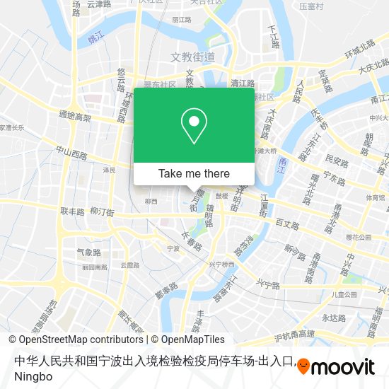 中华人民共和国宁波出入境检验检疫局停车场-出入口 map