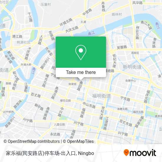 家乐福(民安路店)停车场-出入口 map