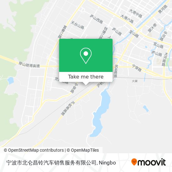 宁波市北仑昌铃汽车销售服务有限公司 map