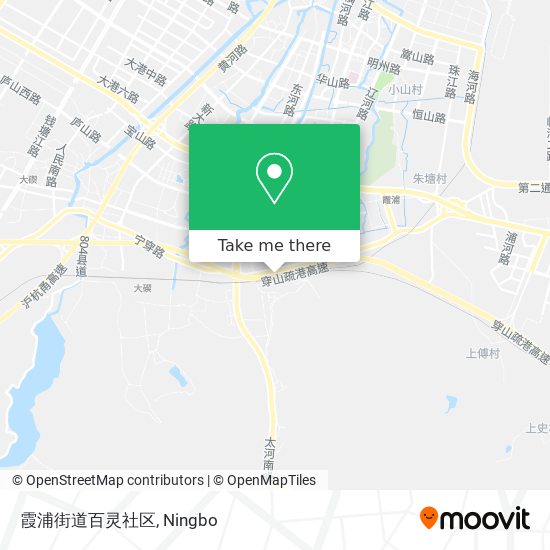 霞浦街道百灵社区 map