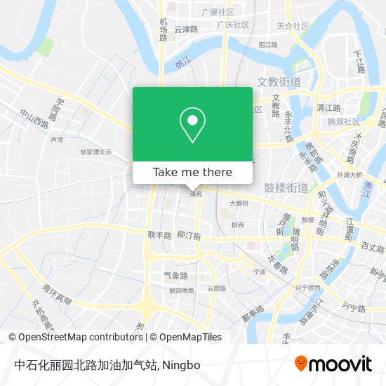 中石化丽园北路加油加气站 map