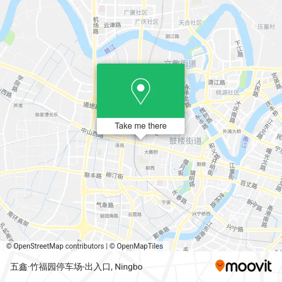 五鑫·竹福园停车场-出入口 map
