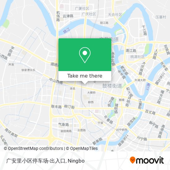 广安里小区停车场-出入口 map