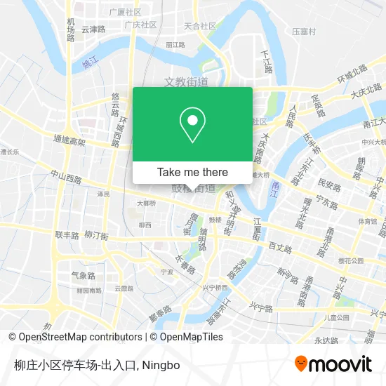 柳庄小区停车场-出入口 map