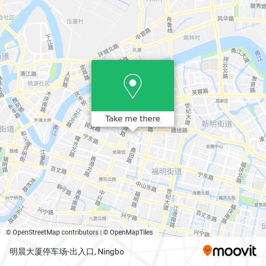 明晨大厦停车场-出入口 map