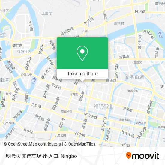 明晨大厦停车场-出入口 map