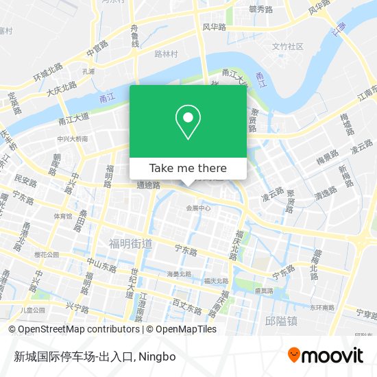 新城国际停车场-出入口 map