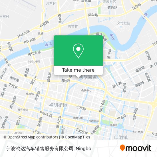 宁波鸿达汽车销售服务有限公司 map