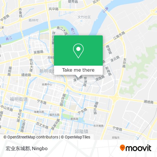 宏业东城郡 map