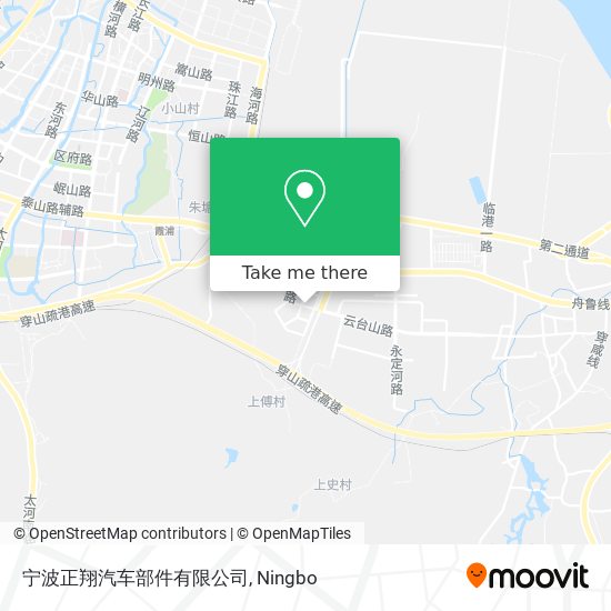 宁波正翔汽车部件有限公司 map