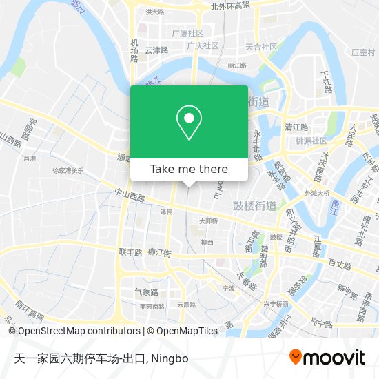 天一家园六期停车场-出口 map